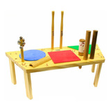 Pequena Percussão Baby Madeira Geométrica Vibratom P3697