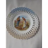 Pequeno Prato Decorativo Porcelana