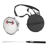 Percussão Contemporênea Tamborim Capa E Baqueta Profissional