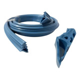 Perfil Borracha Silicone Azul Para Forno Pratica 3 5metros