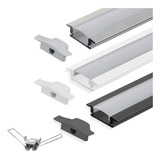 Perfil De Led Slim Para Embutir Gesso Marcenaria 3 Metros