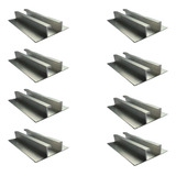 Perfil Fixador Placa Solar Mini Trilho Baixo 55cm Kit 08 Und