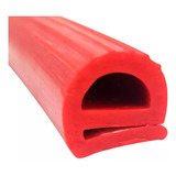Perfil Silicone Porta Fornos Tipo E Vermelho 4 Metros