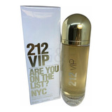 Perfume 212 Vip 125ml Dourado Edp Carolina Herrera Original