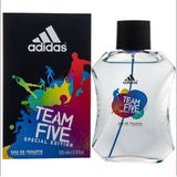 Perfume adidas Team Five 100ml Grátis Cuba Red 35ml Importados