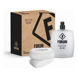 Perfume Forum Classic Jeans Deo Colonia 100ml sabonete Kit