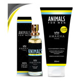 Perfume + Hidratante Top Masculino Animals For Men Promoção
