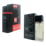 Perfumes Importados Black Caviar + Silver Caviar Masculino