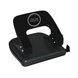 Perfurador De Metal 2 Furos Para 20 Folhas Leonora Preto