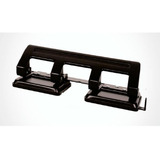 Perfurador De Papel 4 Furos 6mm Para 20 Folhas Brw Cor Preto