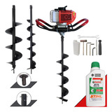 Perfurador De Solo 52cc 2hp 2t Anmax Brocas E Óleo Stihl