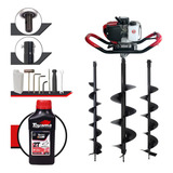 Perfurador De Solo Anmax 52cc 2hp 3 Brocas E Óleo Toyama