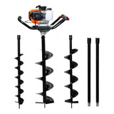 Perfurador De Solo Gasolina 52cc C 3 Brocas 2 Extensor 80cm