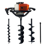 Perfurador De Solo Gasolina 52cc C 3 Brocas Extensão 60cm