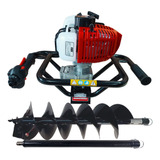 Perfurador Solo Guidão 52cc Kawashima Broca 25cm E Alongador