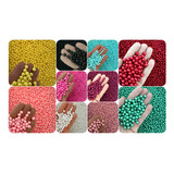 Pérola 8mm Kit 1000 Peças Em 10 Cores P Pulseira Artesanato