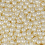 Perola Abs 6mm Pacote 500g Com Furo Perolas Varias Cores