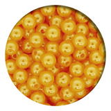 Pérola Abs Inteira 6mm C furo 500 Peças Comprimento 6 Mm Cor Amarelo 500 Un Diâmetro 6 Mm Nca