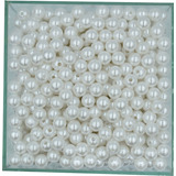 Perola Abs Inteira 8mm C furo 1000 Und 250g Perolas Cor Branca