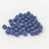 Pérola Amora Craquelada Abs 10mm Azul Royal 500g