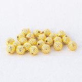 Pérola Amora Craquelada Abs 10mm Dourado 500g