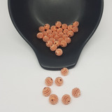 Pérola Craquelada Com Furo Passante Tamanho 10mm Com 50 Und