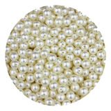 Pérola Inteira Com Furo 6mm Para Pulseiras, Terços - 50gr