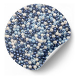 Pérolas Inteiras 6 Mm Abs 1000 Uni Artesanato Bijuteria Cor Mix Azul