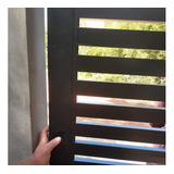Persiana Portão Alumínio Régua Horizontal Lambri Meio 90x1 8