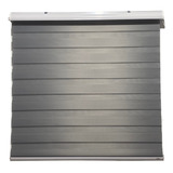Persiana Rolo Duplo Tecido Zebra Cinza 220 l X 220 a Double Vision C Bandô E Kit Instalação