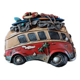 Perua Kombi Antiga Vintage Decoração Linda Peça Resina 25cm