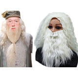 Peruca Barba Cosplay Personagem Alvo Dumbledore Harry Potter