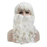 Peruca Barba Fantasia Natal Papai Noel Completa