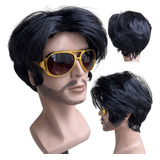 Peruca Elvis Presley Preta