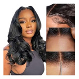 Peruca Front Lace 13x4 Cabelo Humano Repartição Livre 45cm