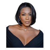 Peruca Front Lace 13x4 De Cabelo Humano Liso Curto Natural