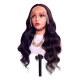 Peruca Front Lace Hd 100 Cabelo Humano Virgem Castanho Escuro Divisão Livre De Orelha A Orelha 13x4 Em Lace Hd 65cm 270g Touca Com Ajustes Na Nuca