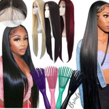 Peruca Front Lace Repartição Livre Profunda 4x4 touca Wig