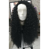 Peruca Front Lace Wig Cacheado Afro