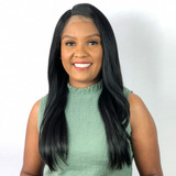 Peruca Front Lace Wig Lisa Com Repartição Fixa Lateral 