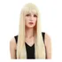 Peruca Loira Orgânica Lace Cabelo Longo Liso