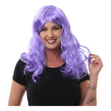 Peruca Longa Feminina Roxa
