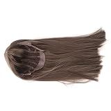 Peruca Longa Lisa Marrom Com Franja  Cabelo Sintético Resistente Ao Calor Ajustável Para Mulheres  Festa Diária De Cosplay