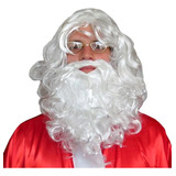 Peruca Papai Noel Lua De Cristal Com Barba 20 Cm Masculino
