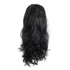 Peruca Preta Longa Ondulada Fantasia Halloween Glamorosa Cor Preto