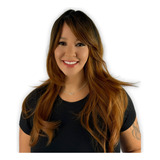 Peruca Wig Lisa Longa Bio Fibra Premium Scarlet 60cm 235g