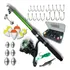 Pescamping Kit Pesca Completo - 1 Vara Fibra De Vidro E 1 Molinete Leve Com Linha - Estojo Com Acessórios, Bóias, Chumbadas, Anzóis E Mais Tralha Quite De Pescaria