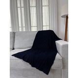 Peseira Manta Tricô Decorativa Sofá Cama 150x90cm