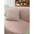 Peseira Xale Tricot Cama Passadeira Manta Solteiro 160x60cm Cor Rose
