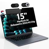 Peslv Tela De Privacidade MacBook Air De 15 Polegadas  Chip M2    A2941  Filtro Magnético Removível Fosco Antirreflexo De Luz Azul 15 Polegadas Protetor De Tela Para Laptop Mac Pro De 15 3 Polegadas